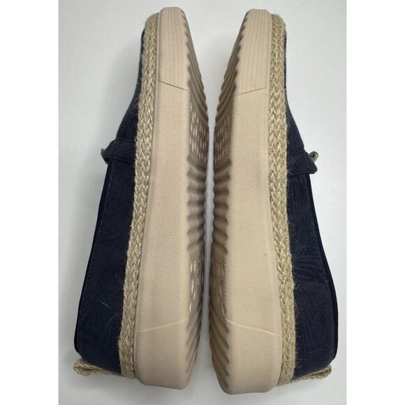 BZees Maui Blue Slip On Comfort Espadrille Comfort Shoe Size 10 - Picture 4 of 9